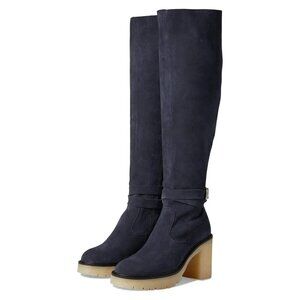 NWOT Free People Jasper Over the Knee Navy Buckle Tall Boots - 8
